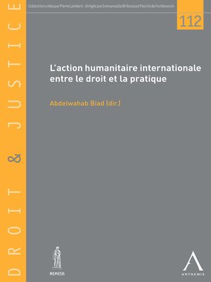 cover image of L'action humanitaire internationale entre le droit et la pratique